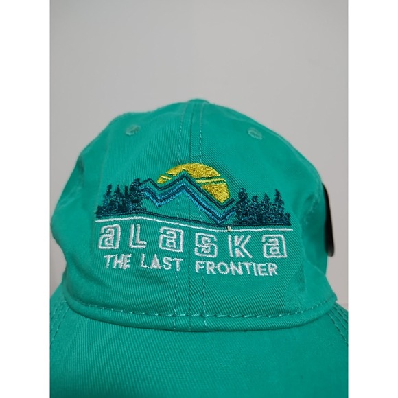 Alaska‎ The Last Frontier Teal Strap Back Hat NEW With Tags Alaska Shirt Company - Picture 2 of 4